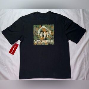 Wolverine NWT Men’s Size M Black Camo Claw Casual Graphic Short Sleeve Tee Shirt